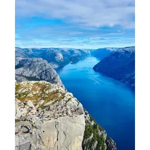 Sample photo of a fjord transformed with w_300,h_300,c_pad,b_white
