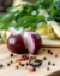 Sample photo of onions transformed with e_pixelate:24