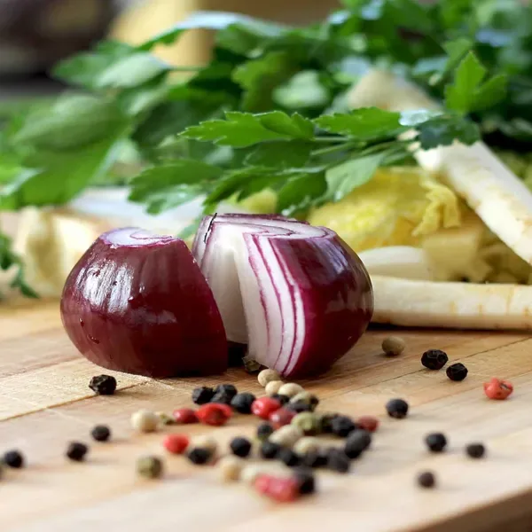 Scale applied to the onion photo